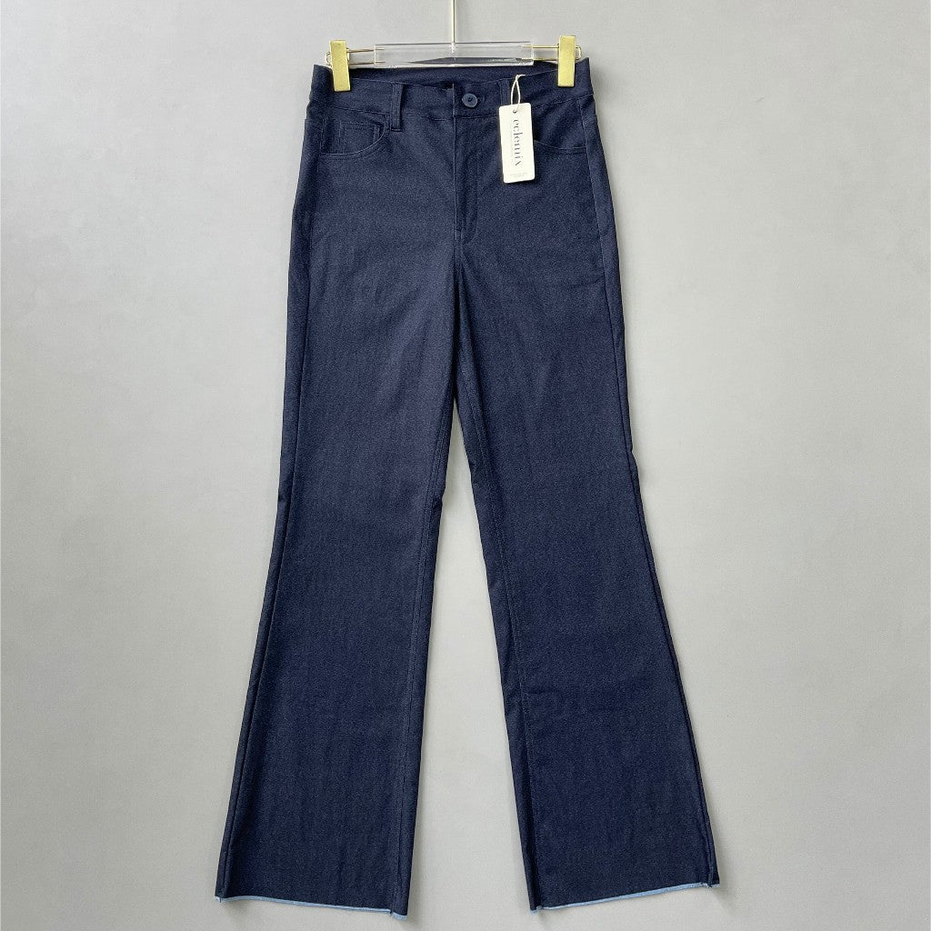 Image of Eclemix Pants Jiwon| Celana Panjang Wanita Highwaist Cutbray Slim Fit